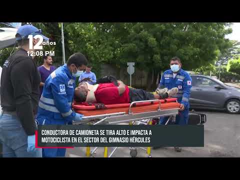 Managua: Una joven en camioneta atropella a «cincuentón» en moto - Nicaragua