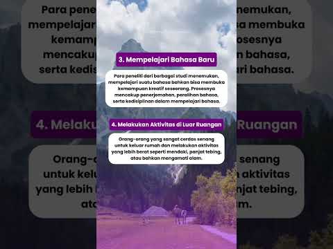 Orang-orang cerdas suka dengan aktifitas ini. Apa aktifitas favorit kamu? #hobi #hiking #cerdas