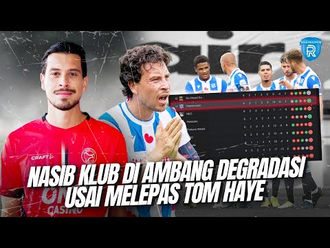 Heerenveen Terpuruk Usai Melepas Tom Haye: Nasib Klub di Ambang Degradasi?