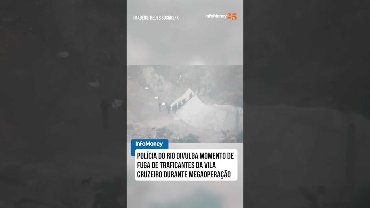 Polícia do Rio divulga momento de fuga de traficantes da Vila Cruzeiro durante megaoperação  TV Online Polícia do Rio divulga momento de fuga de traficantes da Vila Cruzeiro durante megaoperação