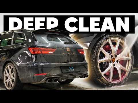 Deep Cleaning a DIRTY Cupra ST R - ASMR No Talking