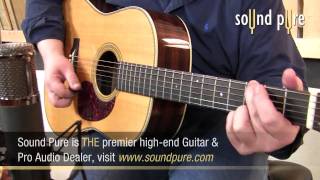 Martin HD-28 VS Acoustic Guitar Video Demo in Recording Studio (Spruce/Rosewood)