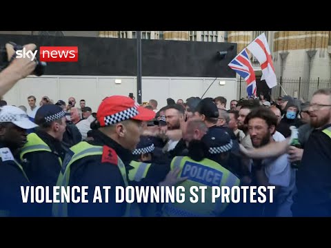 Southport stabbings: Downing Street protest turns violent