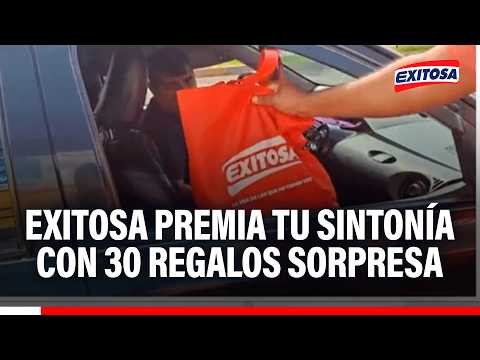🔴🔵 Exitosa premia tu sintonía con 30 regalos sorpresa para los amigos del volante y fieles oyentes