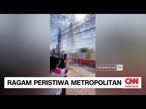 Ragam Peristiwa Metropolitan: Heboh Semburan Air Setinggi 3 Meter di Tengah Jalan