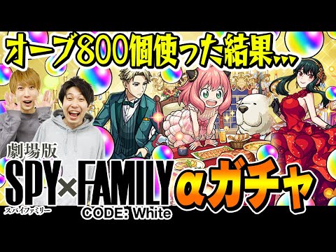 【SPY×FAMILYコラボαガチャ】ロイドα/アーニャα/ヨルα狙いで160連！オーブ800個使った結果...!!?【モンスト/スパイファミリーコラボ】