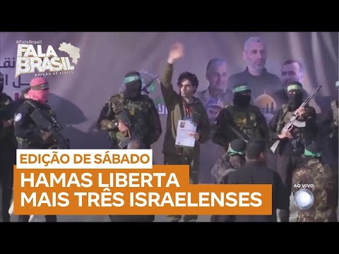 Hamas liberta mais três reféns israelenses como parte de acordo de cessar-fogo