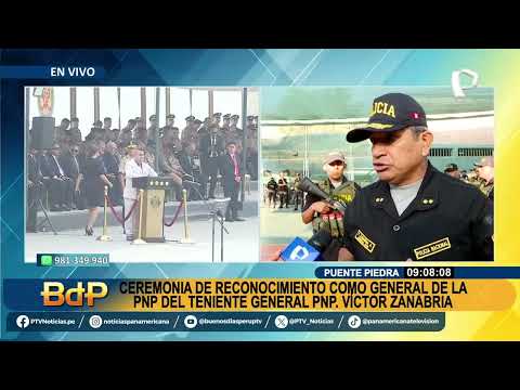 Mininter oficializa a Víctor Zanabria como comandante general de la PNP en ceremonia