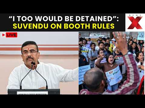 “I Can <strong>Also</strong> Be Detained!” <strong>LIVE</strong> : Suvendu Adhikari Questions Election Rules After Casting Vote