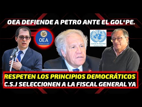 LA OEA APOYA A PETRO Y SE PRONUNCIA SOBRE LA SITUACIÓN DE COLOMBIA, LA FISCAL GENERAL Y LA CSJ.