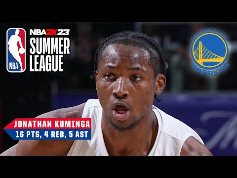 Jonathan Kuminga leads Warriors with 16 PTS & 5 AST vs. Thunder | NBA Summer League video clip