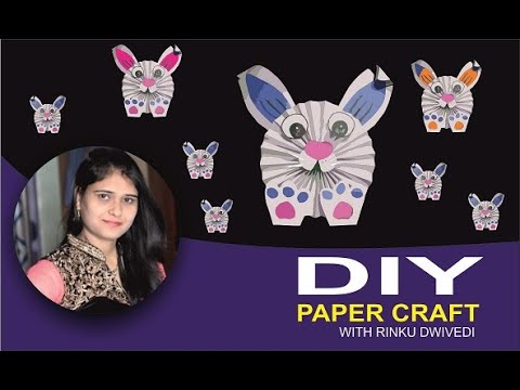 DIY- Easy craft for KIDS - Create rabbit with Paper