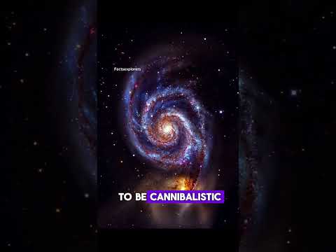 Cannabalistic Galaxies. #shorts #Cannibal #shorts #ytshortsindia  #space #nasa
