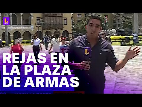 Comerciantes afectados por las rejas en la Plaza de Armas: Todo depende de la situación política