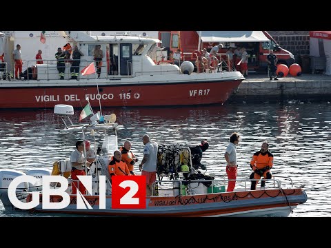 WATCH NOW: Recovery boat for sunken British-flagged yacht arrives in Porticello