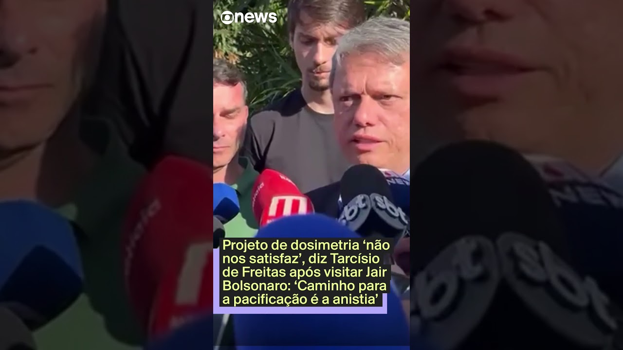 Tarcísio de Freitas Anistia é caminho para a pacificação