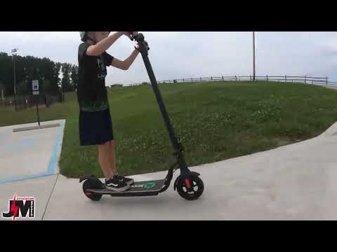 MEGAWHEELS S10BK Electric Scooter Riding