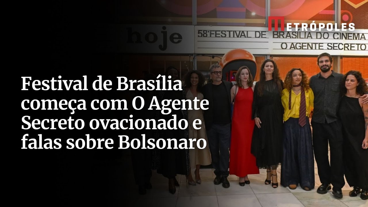 Festival de Brasília começa com O Agente Secreto ovacionado e falas sobre Bolsonaro