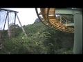 Eagle s Fortress Roller Coaster Front Seat POV Arrow Suspended