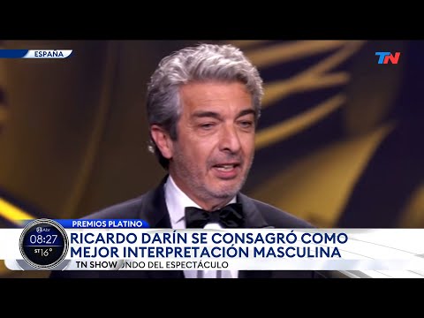 ESPAÑA I PREMIOS PLATINO: Ricardo Darín ganó como Mejor Intérprete por la película Argentina, 1985