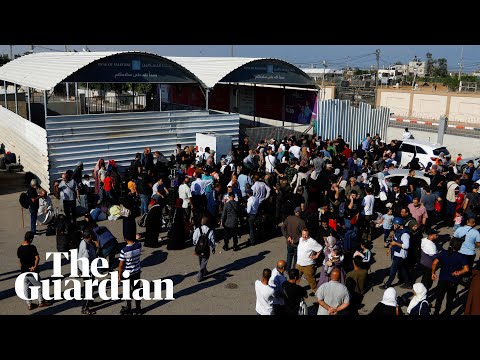 'Nowhere is safe': crowds at Egyptian border seek to escape Gaza