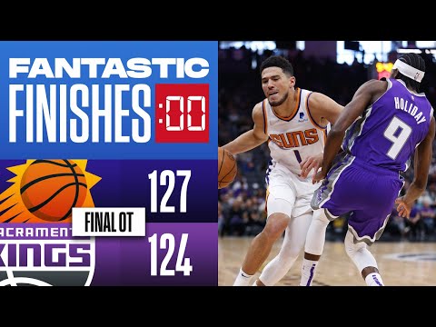 Final 1:33 WILD OT ENDING Suns vs Kings video clip 
