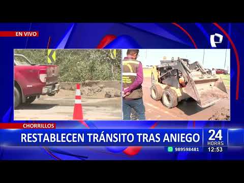 Chorrillos: restablecen tránsito en vía Costa Verde tras aniego