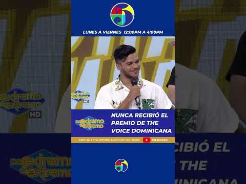 Yohan Amparo reveló que nunca recibió el premio del concurso The Voice Dominicana