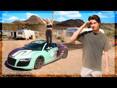 Living out of an Audi R8...