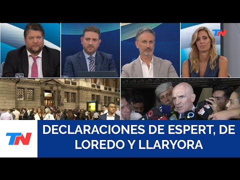 DECLARACIONES DE RODRIGO DE LOREDO, JOSE LUIS ESPERT Y MARTIN LLARYORA A LA SALIDA DEL CONGRESO