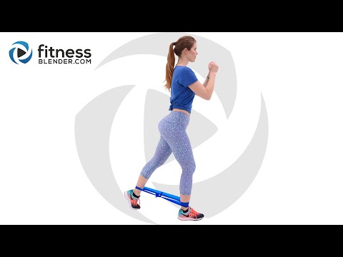 Glute Activation Workout with Bands - Knee Friendly Butt and Thigh Workout