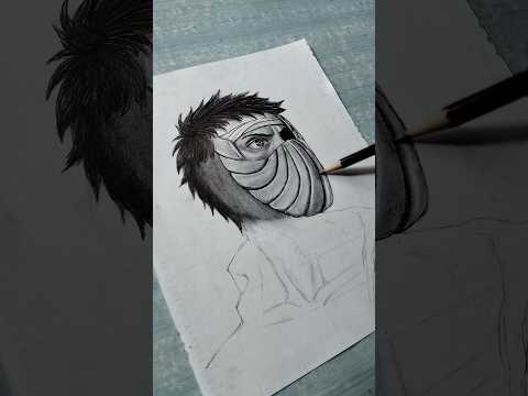 “Obito Uchiha Realistic Pencil Sketch | Naruto Anime Art | Pencil Drawing by Nikunj Art Room”