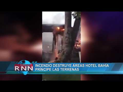 Incendio destruye áreas del hotel Bahia Principe en Las Terrenas
