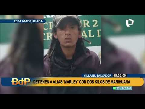 VES: detienen a microcomercializador de droga alias Marley con dos kilos de marihuana