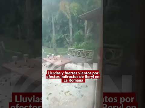 Lluvias y fuertes vientos por efectos indirectos de Beryl en La Romana