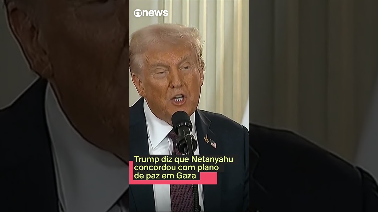 Trump diz que Netanyahu concordou com planode paz em Gaza