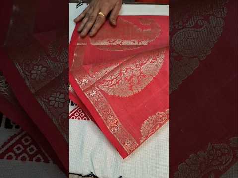 Semi Tussar Silk Saree Check Sree Sathya Sai Collections
