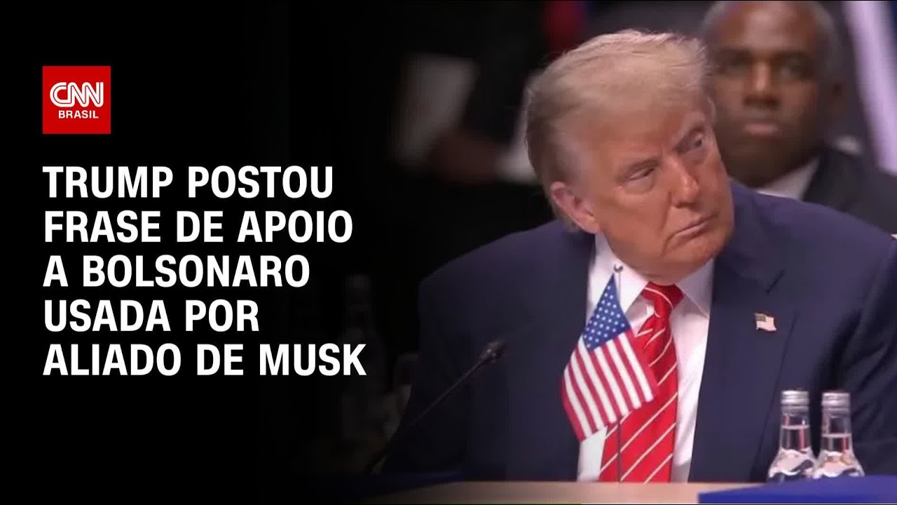 Donald Trump postou frase de apoio a Bolsonaro usada por aliado de Elon Musk | CNN 360º
