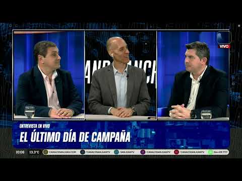 Marcelo Orrego y Emilio Achem, en el último día de campaña