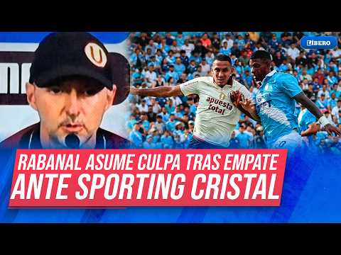 Rabanal se sincera y reconoce SU CULPA TOTAL en el empate ante #SportingCristal por la #Liga1