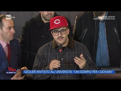 Geolier invitato all'Università: "Un esempio per i giovani" - La Vita in diretta - 16/02/2024