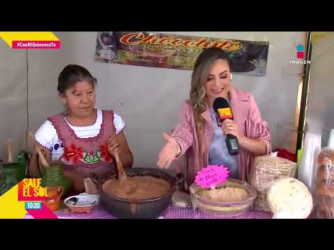 Mariana Ochoa de visita en Xochimilco disfrutó las TRAJINERAS y el CHAMPURRADO | Sale el Sol