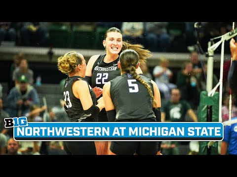 Northwestern at Michigan State | Big Ten Volleyball | Oct. 7, 2023 | B1G+ Encore