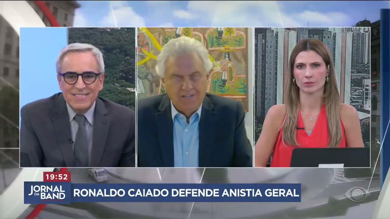 Caiado defende anistia para o 81 e acirra disputa com Eduardo Leite TV Online Caiado defende anistia para o 81 e acirra disputa com Eduardo Leite