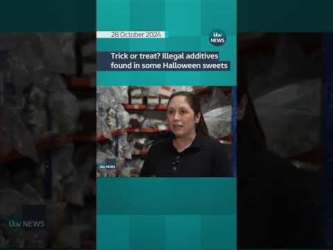 Trick or treat? Illegal additives found in some Halloween sweets #itvnews #shorts #halloween #sweet