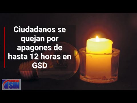 Ciudadanos se quejan por apagones de hasta 12 horas en GSD