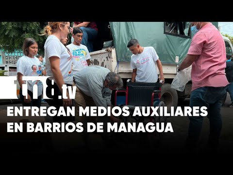 Entregan medios auxiliares en barrios del Distrito ll de Managua - Nicaragua