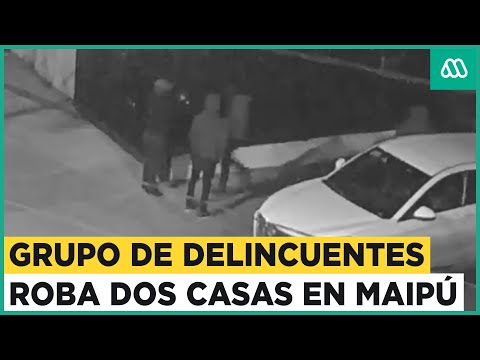Delincuentes roban casas en Maipú: Ladrones realizan turbazo a dos casas en Maipú