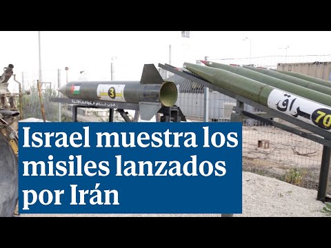 Israel muestra los misiles lanzados por Irán que ha recuperado