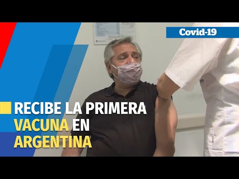 Presidente argentino recibe la primera dosis de la vacuna Sputnik